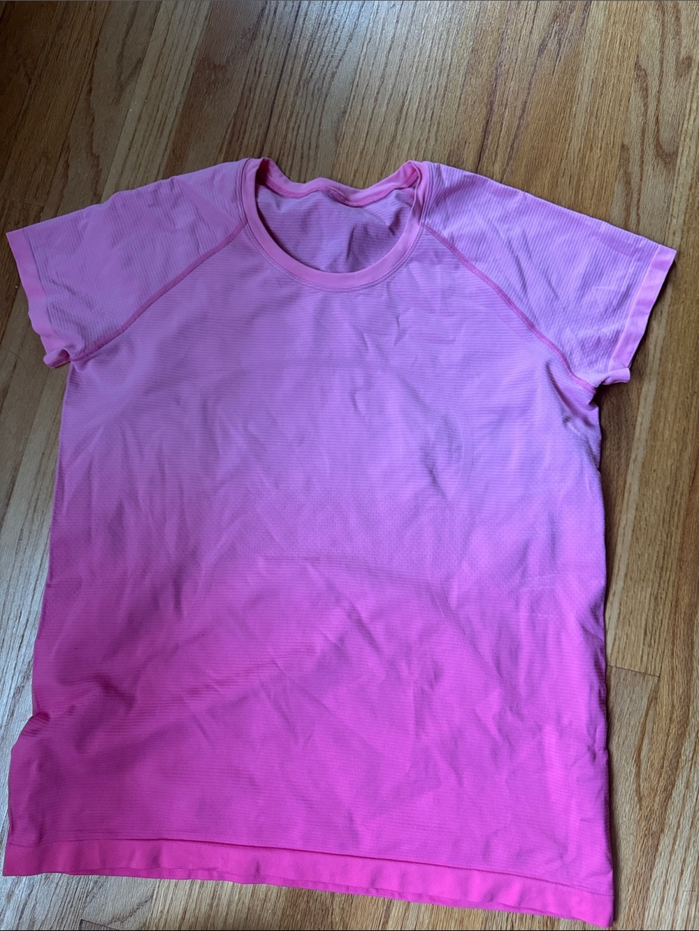 lululemon athletica Pink Ombre Short Sleeve Tee